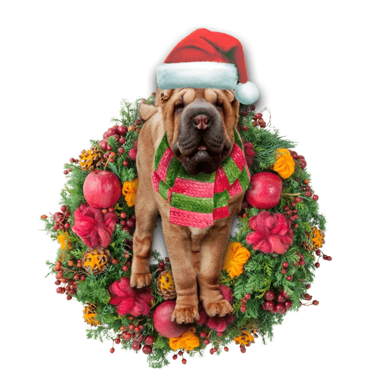Shar Pei Christmas Ornament 5
