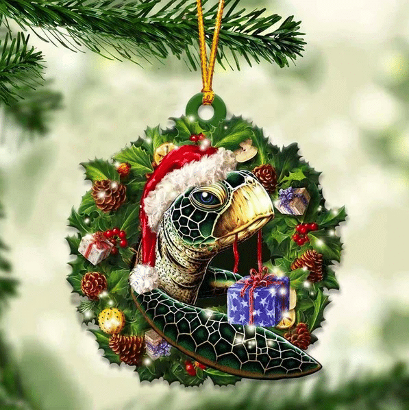 Turtle Christmas Ornament 2