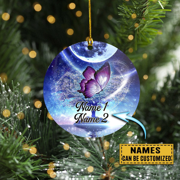 Personalized Butterfly Christmas Ornament