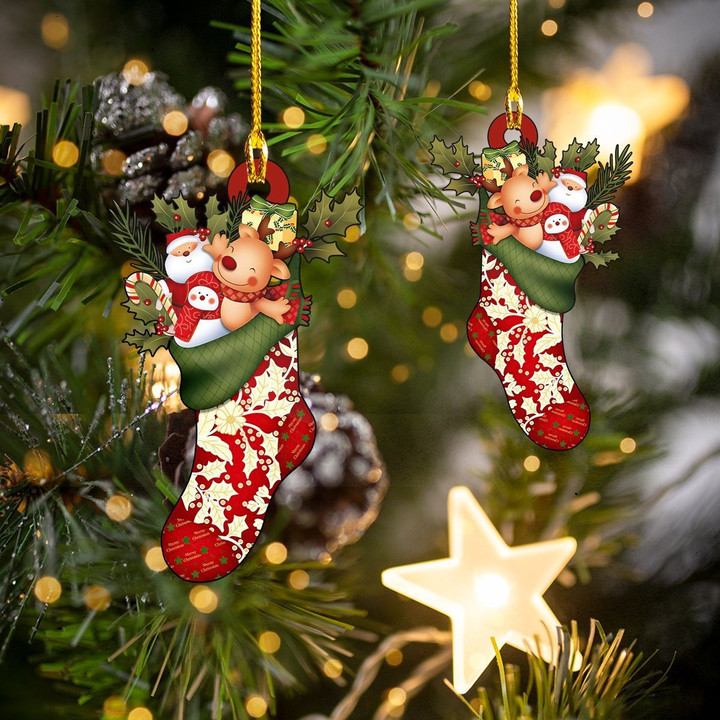 Christmas Socks Christmas Ornament