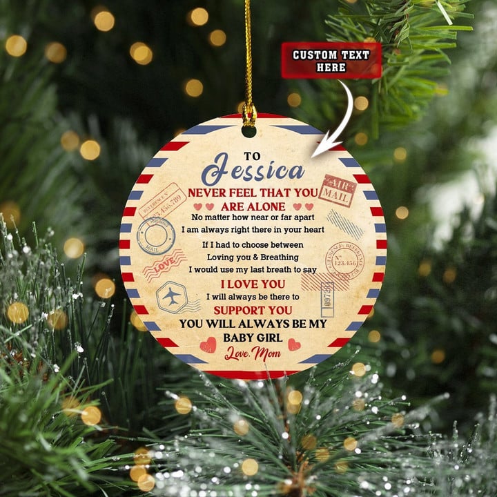Personalized Daughter Gift Christmas Ornament