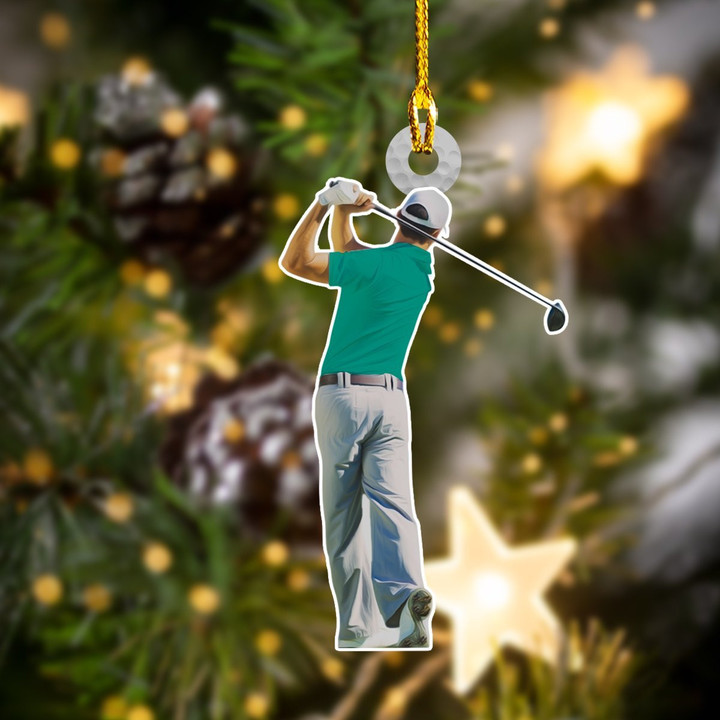 Golf Player Christmas Ornament