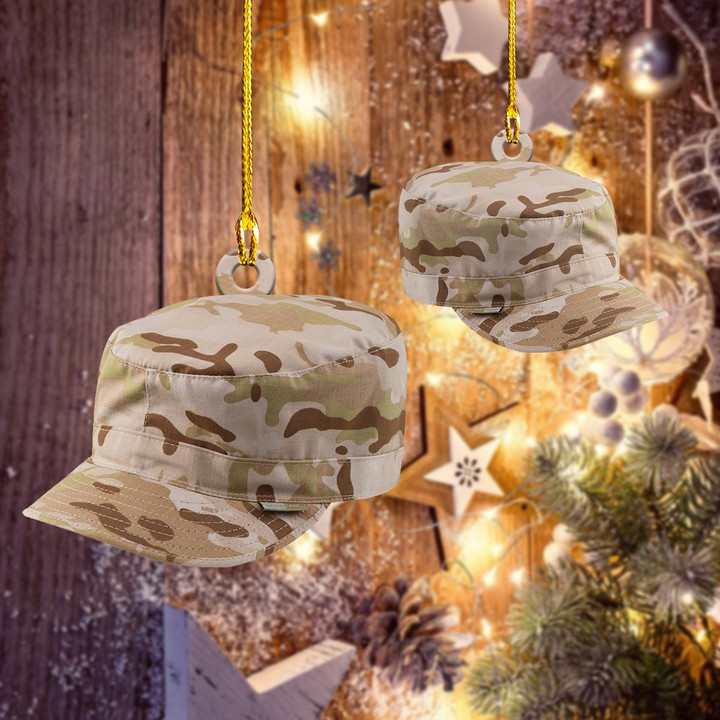 Military Hat Christmas Ornament