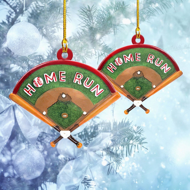 Baseball Home Run Christmas Ornament