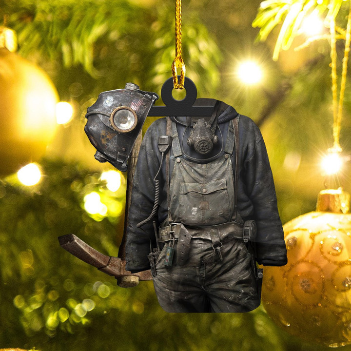 Coal Miner Christmas Ornament P303 PANORPG0073