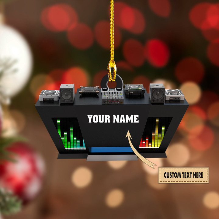 Personalized DJ Christmas Ornament