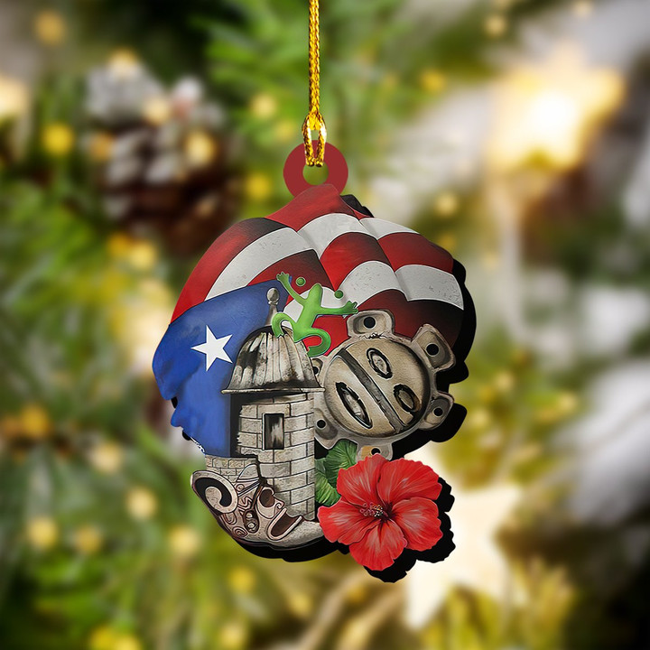 Puerto Rico Christmas Ornament