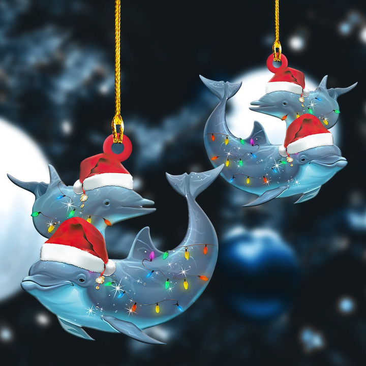 Dolphin Christmas Ornament P303 PANORPG0062