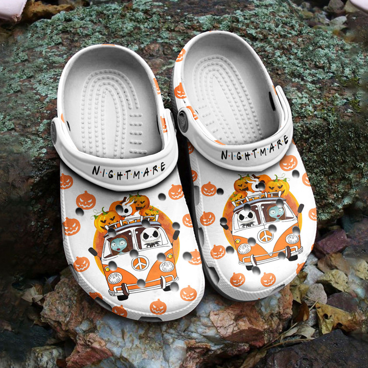 The Nightmare Before Christmas Pumpkin Crocs Classic Clog Shoes PANCR1257