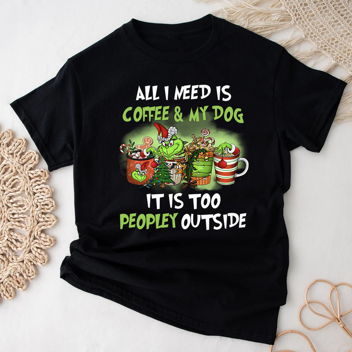 Grinch Coffee Christmas T-shirt PAN2DSET0006