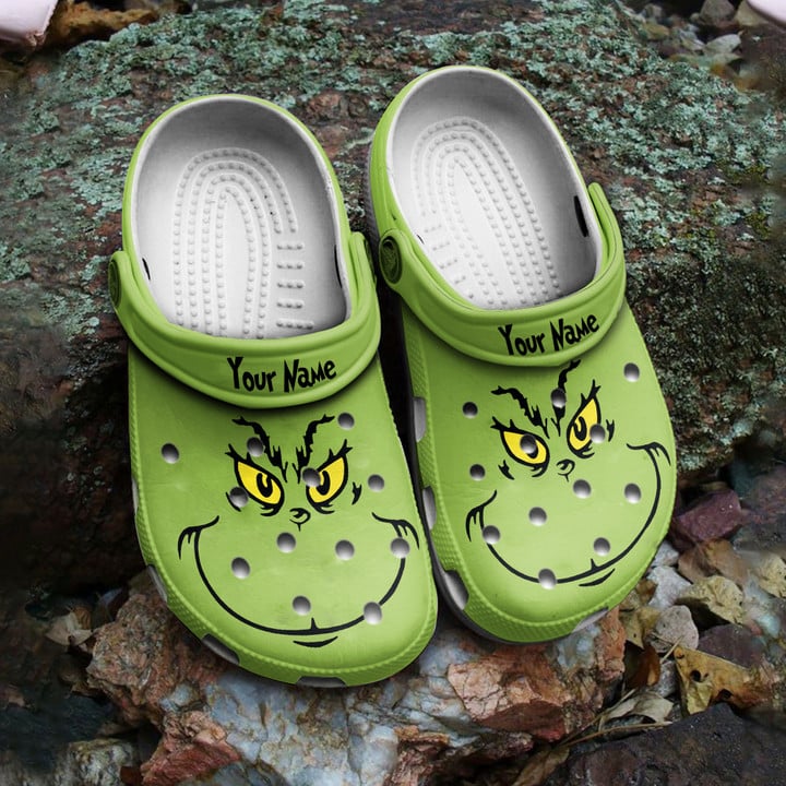 Personalized Grinch Christmas Crocs Classic Clog Shoes PANCR1218