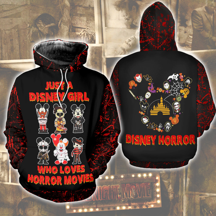 Horror Movies Hoodie Just A Girl Who Loves PAN3HD0216