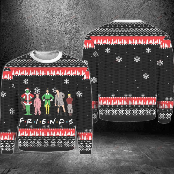 Friends Grinch Christmas Ugly Sweater