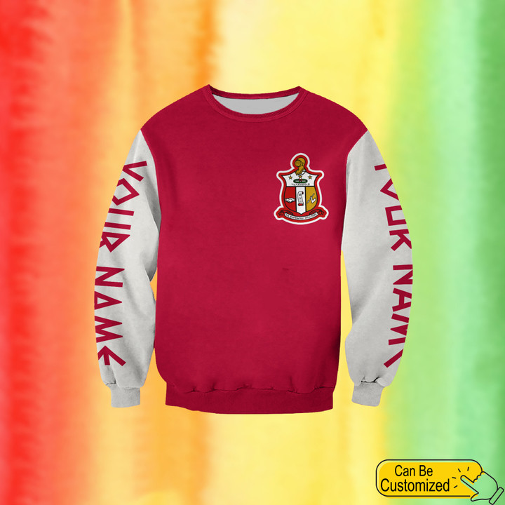 Personalized Kappa Alpha Psi Crew Black Fraternity Sweatshirt