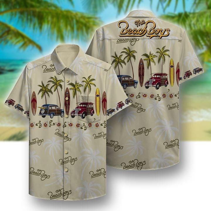 Cars At The Beach Hawaii Shirts The Beach Boys PANHW00107