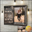 Personalized Husband & Wife Photo All of Love, Best Gift for Wife Wall Art Canvas