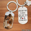 Personalized All of me Loves All of You Couple Keychain, Custom Couple Photo for Wife and Husband