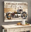 Motorcycle Wall Art Canvas, Some call it adventure Wall Decor Custom Motorcycle Photo