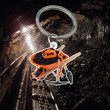 Personalized coal miner keychain, Custom Name Flat Acrylic Keychain for coal miner