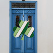Personalized Shamrock Door Hanger for Patrick Day, Custom Shaped Shamrock Wood Sign