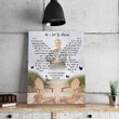 Customized Picture Dad in Heaven Memorial Canvas, As I sit in Heaven Wall Art Custom Photo