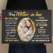Custom Photo Mother-in-law Wall Art Canvas, You are my best friend Mom Canvas