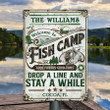 Personalized Fishing Sign, Welcome Fishing Camp Custom Vintage Metal Signs for Camp Owner, Fishing Hunting Signs