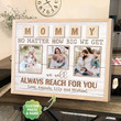 Custom Picture Mom Canvas, Always Reach for you, Mom Daughter and Son Picture for Bedroom Decor