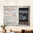 Our First Mother's Day Together Canvas Wall Art, Custom Photo Mom and Baby Bedroom Decor, Newborn Monthly Growth Baby