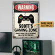 Personalized Gaming Room Sign, Not Disturb Customized Vintage Metal Signs for Him