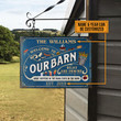 Personalized Barn Sign, Farm Grilling & Drinking Listen to Music Custom Vintage Metal Signs