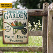Personalized Garden Signs, Plant Smiles, Fresh Flower Blooming With Love, Garden Herbs and Veggie Metal Signs