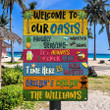 Personalized Welcome to Oasis Signs, Grillin & Chillin Customized Vintage Metal Signs