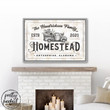Personalized Garden Homestead Sign, Farmhouse Custom Vintage Metal Signs