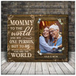 Customized Mother's Day Picture, Hummingbird Mother Canvas from Daughter and Son, You are the world Wall Art