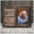 Customized Mother's Day Picture, Hummingbird Mother Canvas from Daughter and Son, You are the world Wall Art