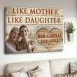 Personalized Mom Canvas with Names & Pictures Change, to My Mom Gift from Daughter Son