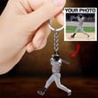 Personalized Baseball Keychain, Baseball Accessories for MLB 2022 Custom Acrylic Flat Keychain