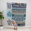 Customized Photo Mother In Law Blanket from Daughter In Law Throw Blanket Fleece Blanket for Her
