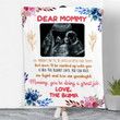 Custom Ultrasound Photo for Mother-to-be Blanket, Hug this Blanket for Mother-to-be