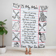 Customized Chef Blanket for Mom from Son Chef Fleece Blanket, Sherpa Blanket for Chef Mother