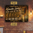 Personalized Karaoke Sign, Karaoke Lounge Customized Vintage Metal Signs for Karaoke Room