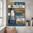Lighthouse Churches, Beach painting, Every moment, Thank God - Jesus Landscape Canvas Prints, Lighthouse Wall Art