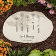 Garden Of Love Personalized Round Garden Stone, Mother's Day Gifts, Gifts for Grandma, Outdoor Home Decor, Garden Accent