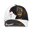 Jesus Gold Track Lion Custom Name Printing Cap, Lion of Judah Cap 3D Hat