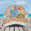 Personalized Flip Flop Cap 3D All Over Prints for Summer, 3D Beach Cap for Summer Holiday