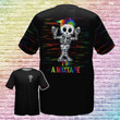 LGBT Skeleton T Shirt, I’m A Mixtape 3D T Shirt for Lesbian Couple