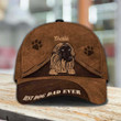 Personalized Afghan Hound Hat, Best Dog Dad Ever Custom Photo Afghan Hound Cap for Dad