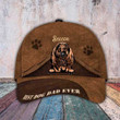 Personalized Bloodhound Hat, Custom Photo Bloodhound Cap 3D for Dad & Mom