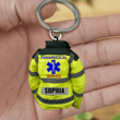 Personalized Paramedic Uniform Acrylic Keychain, Paramedical Service Acrylic Keychain